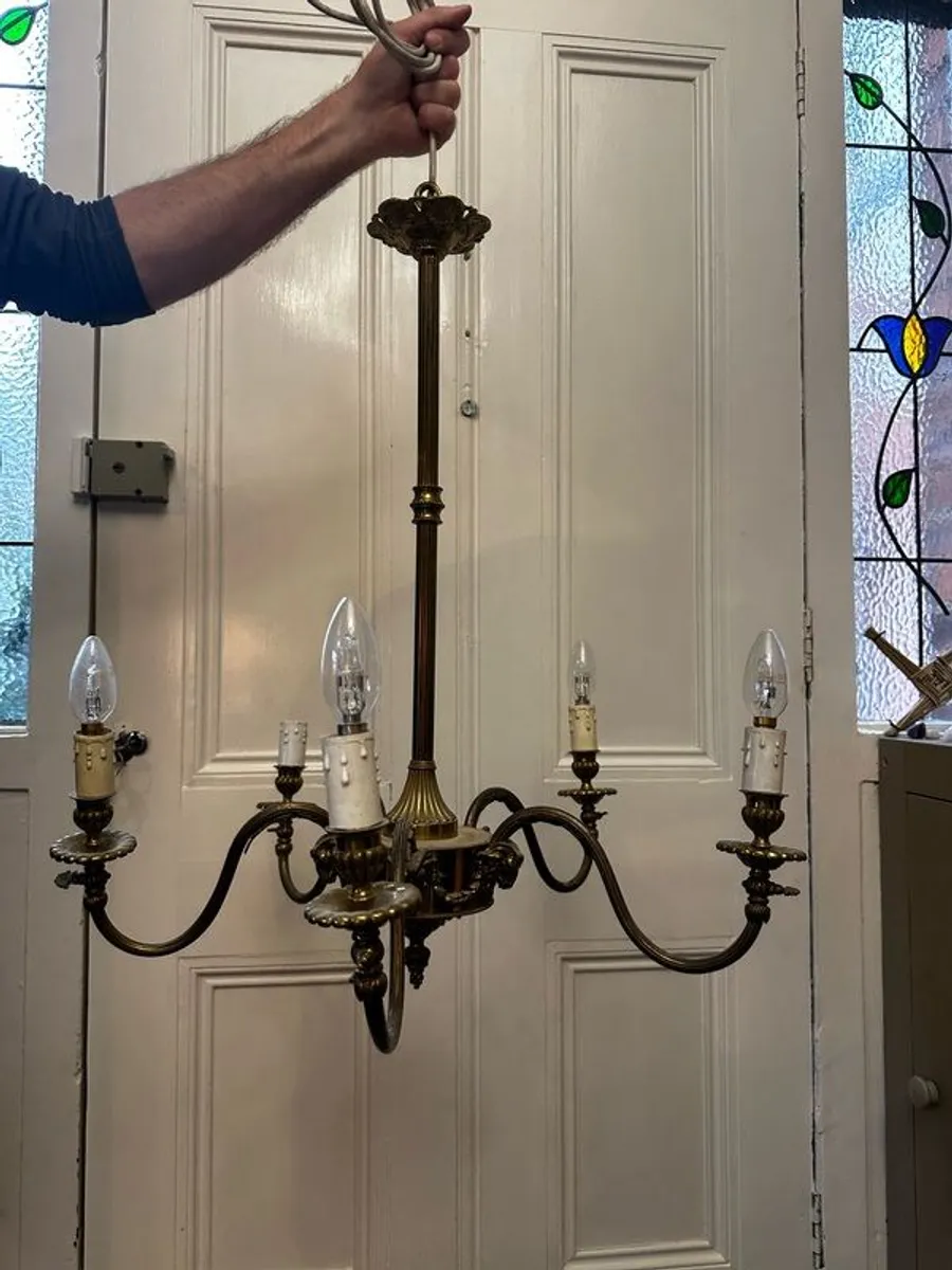 Brass ceiling light