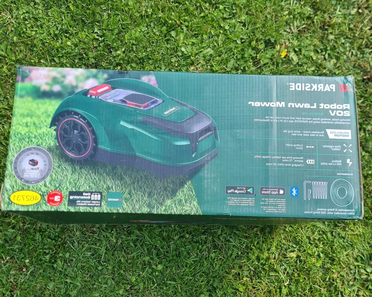 FOR SALE: Brand New Parkside Robot Lawn Mower 20V