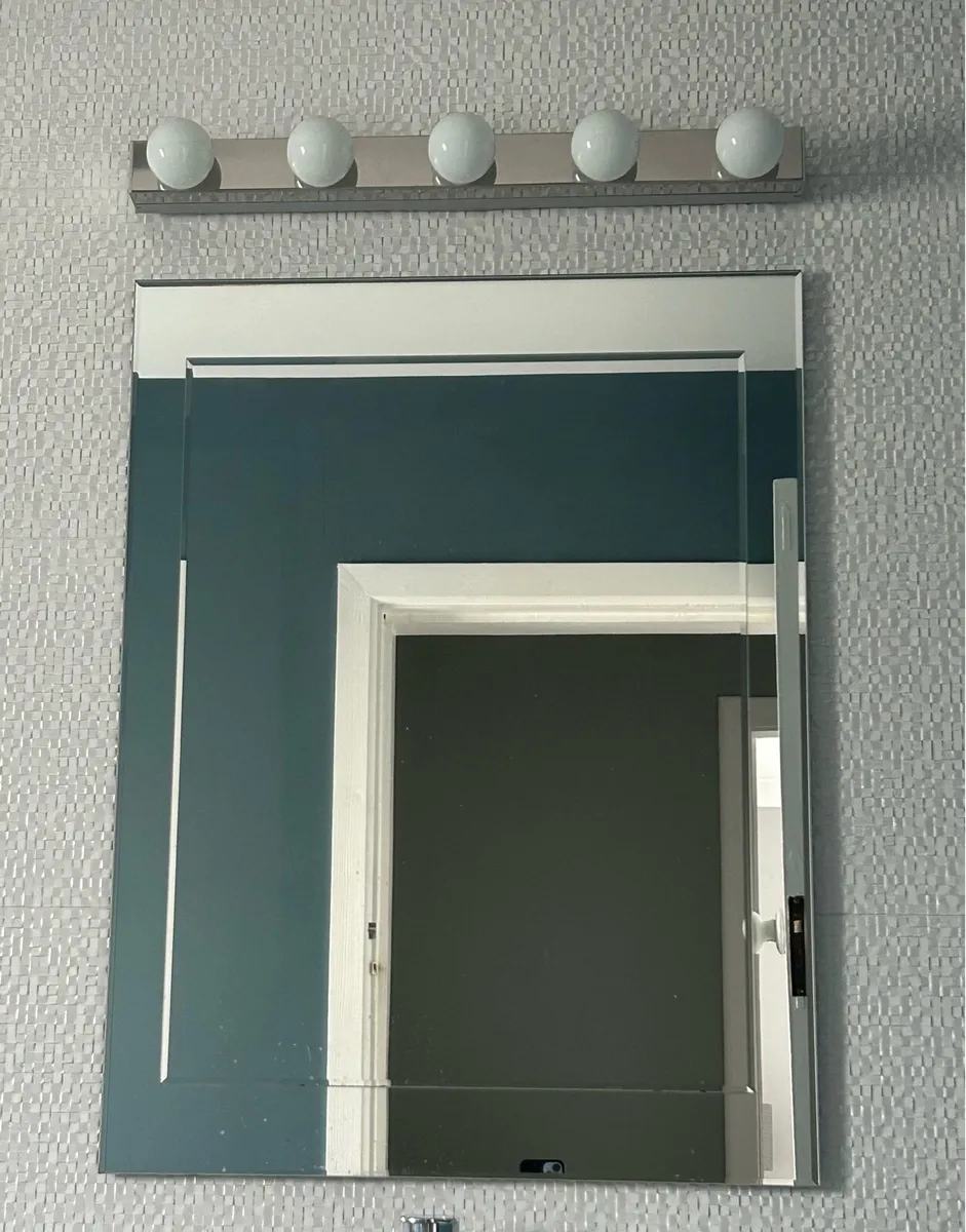 Bathroom Mirror & Light - Image 1