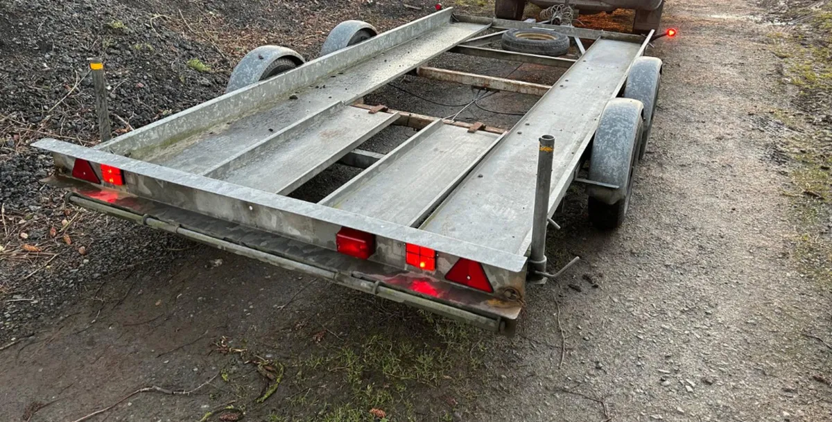 Galvanised car transporter - Image 1