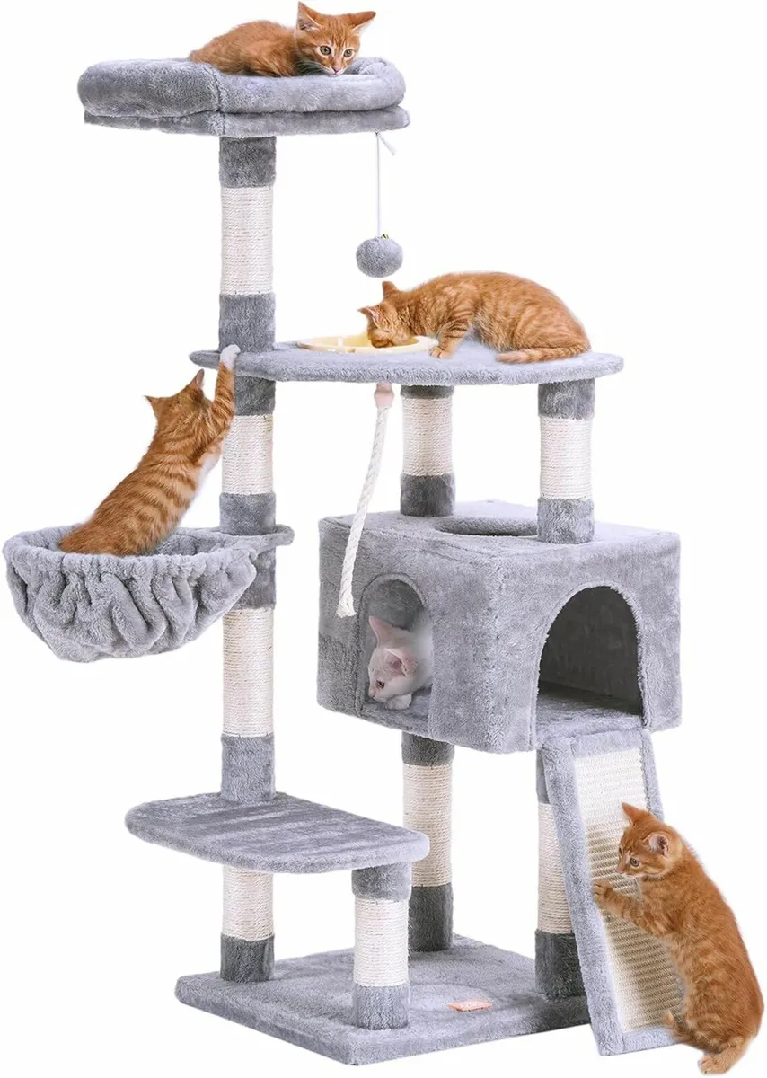 Heybly Cat Tree, Cat Tower Indoor Scratching Board - Image 2
