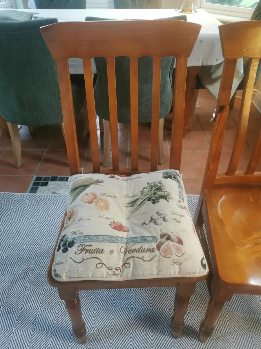 Set of 6 wood Chairs - Image 2