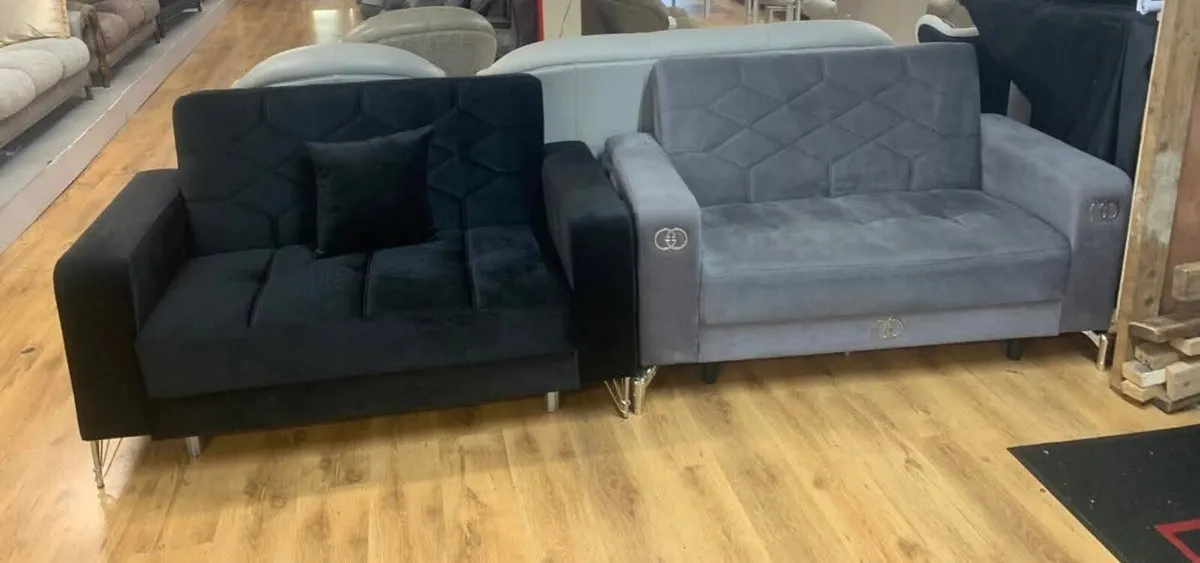 2 Seater Sofa Bed With Storage Function - Image 1