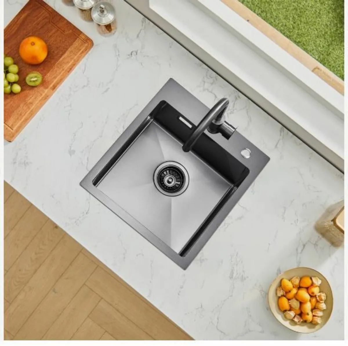 40cm Kitchen Sink Topmount Single - Image 2