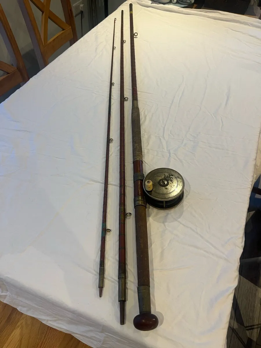 Antique W.Haynes Cork Salmon Fly Rod - Image 2