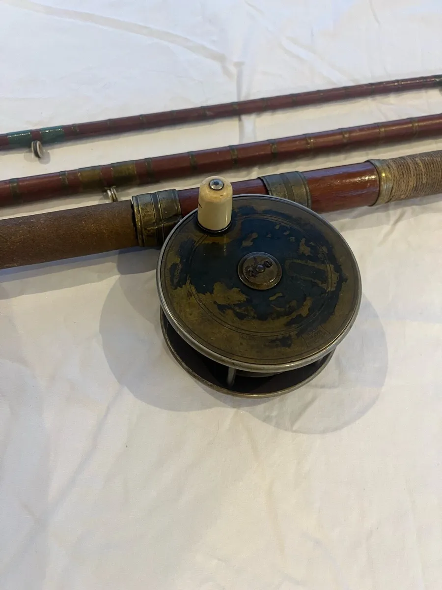 Antique W.Haynes Cork Salmon Fly Rod - Image 3