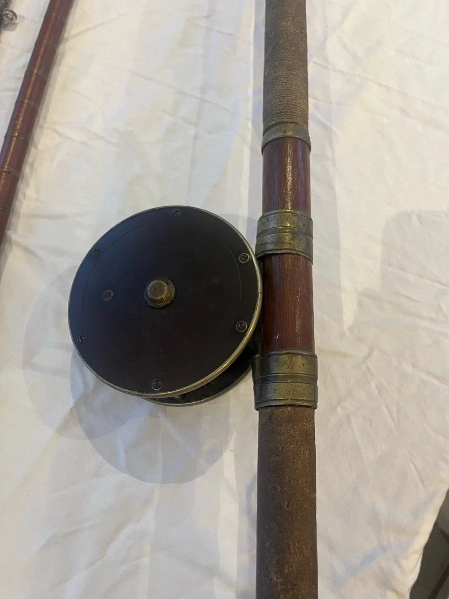 Antique W.Haynes Cork Salmon Fly Rod - Image 4