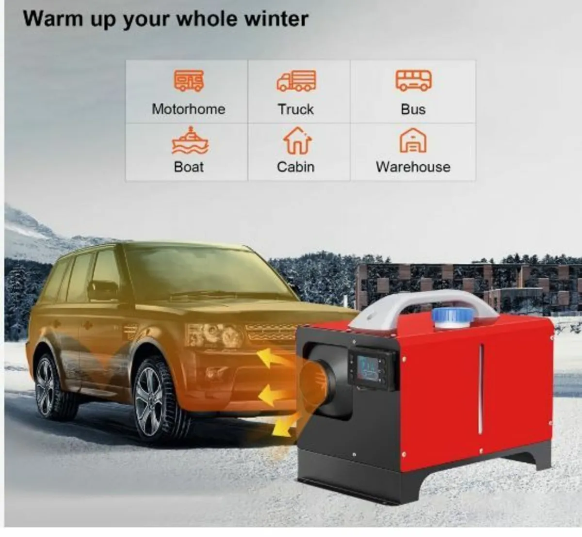 NEW Diesel Air Heater, 5KW 12V Parking Heater, - Image 2