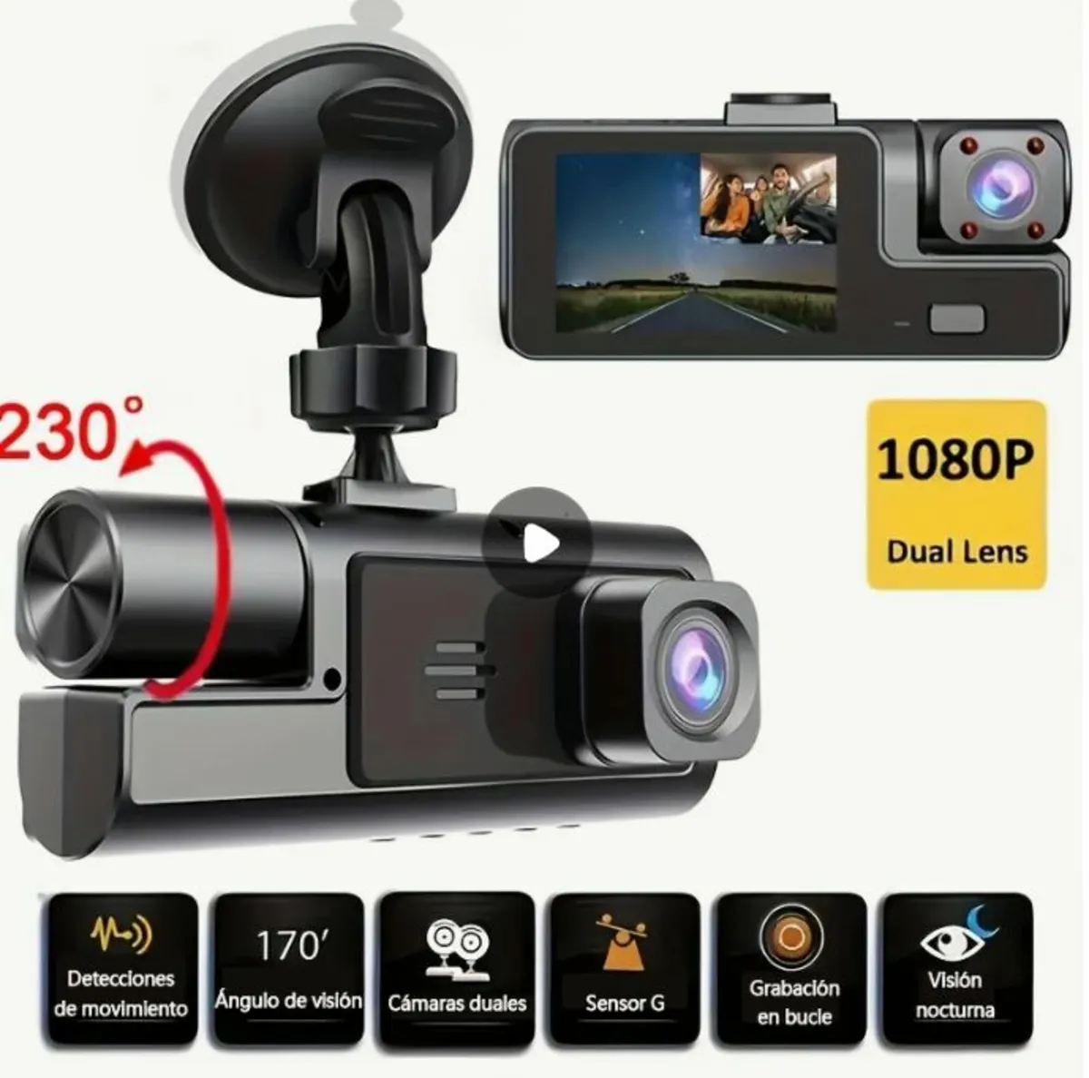 Wide Angle Dashcam with Night Vision Brand new - Image 1
