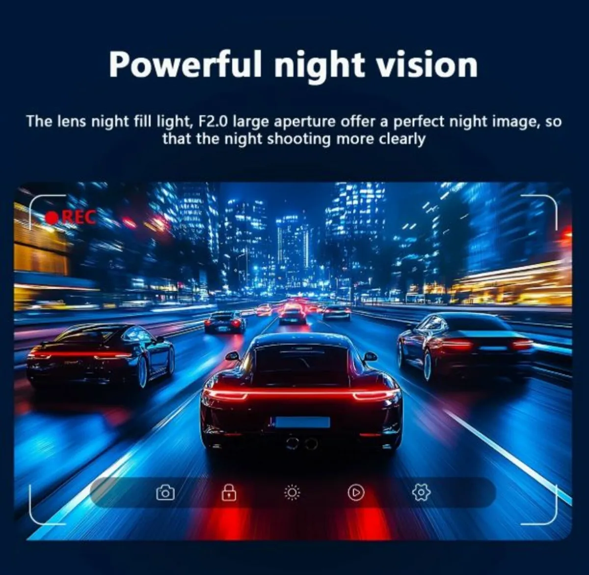 Wide Angle Dashcam with Night Vision Brand new - Image 2