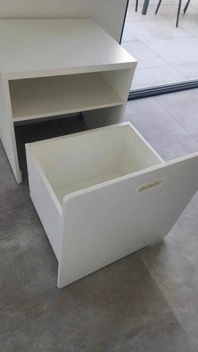 Large wooden toy storage unit
