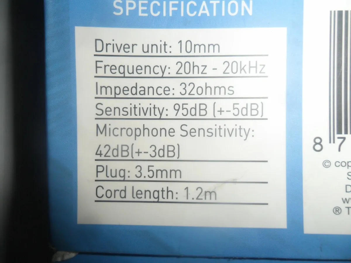 stereo earphone with microfone - Image 2