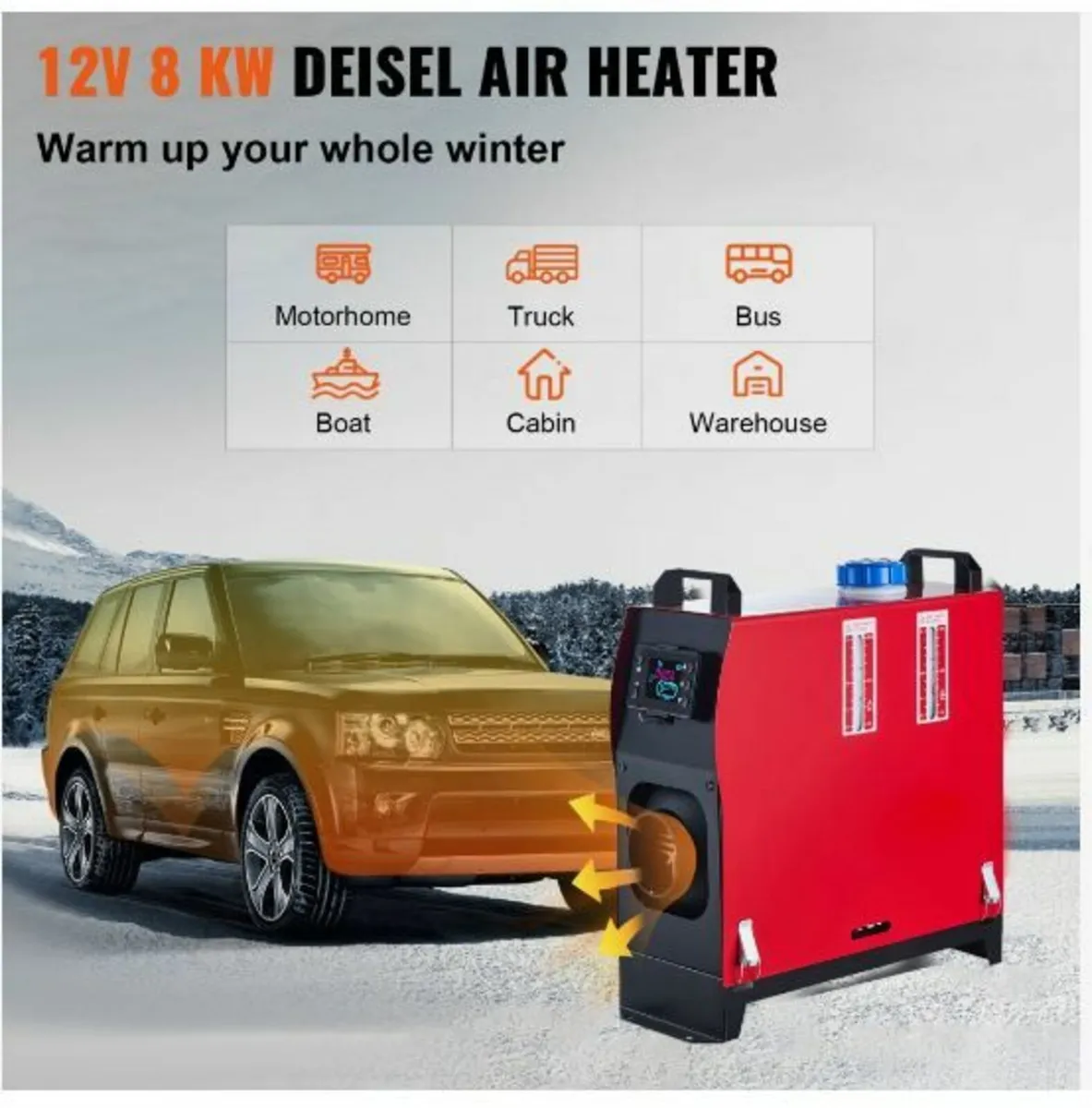 5KW Diesel Air Heater, All in One 12V - Image 2