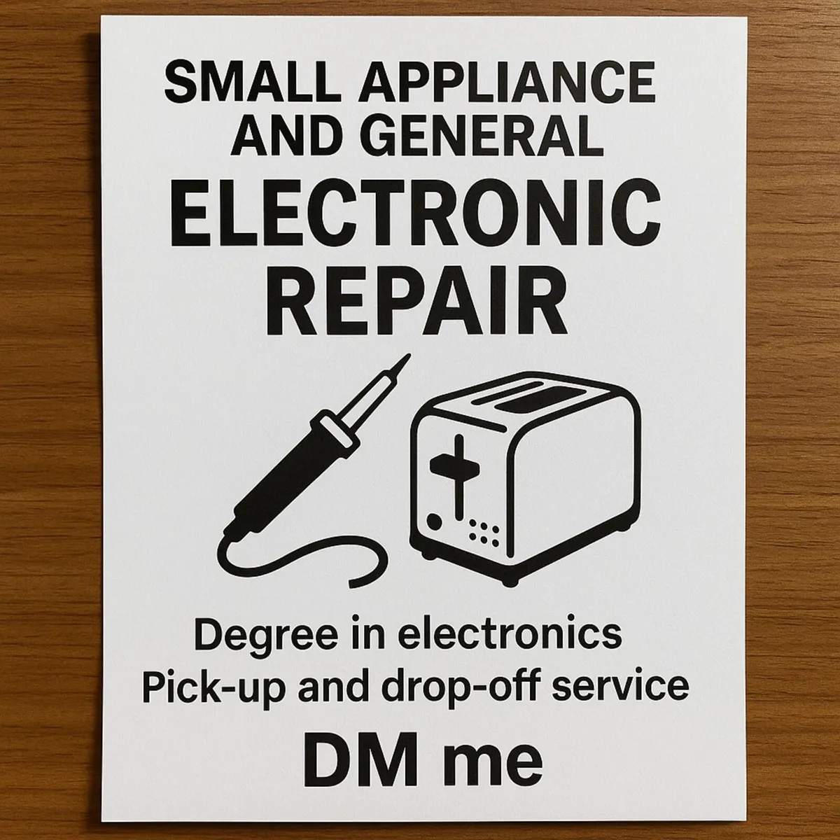 General electrical/electronic repair
