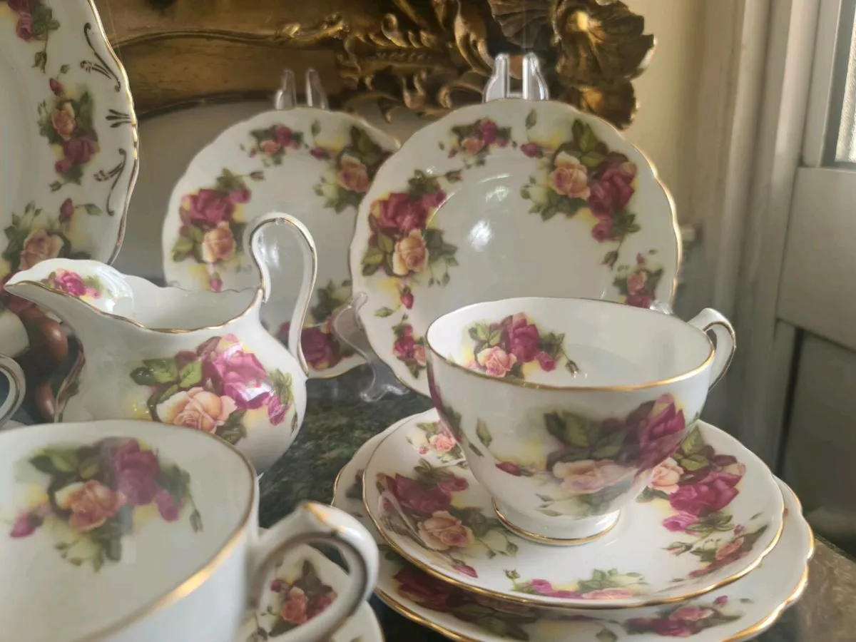 New Chelsea Staffs vintage teaset 1940s - Image 1