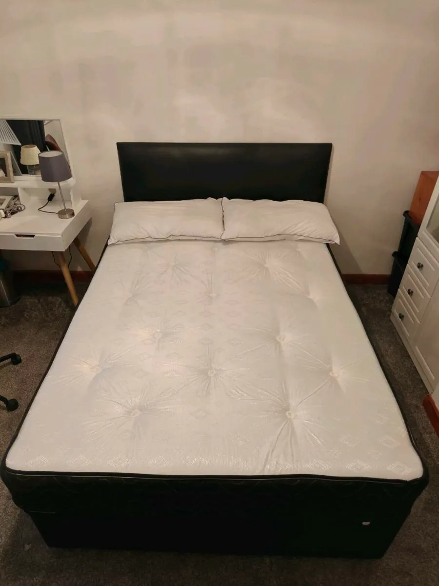 Double Bed & Mattress - Image 1