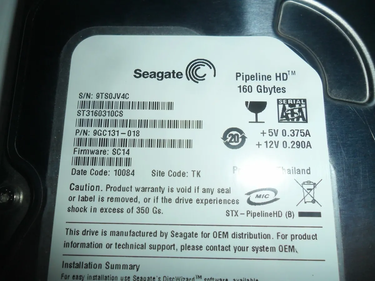 Seagate 160 GB. - Image 4