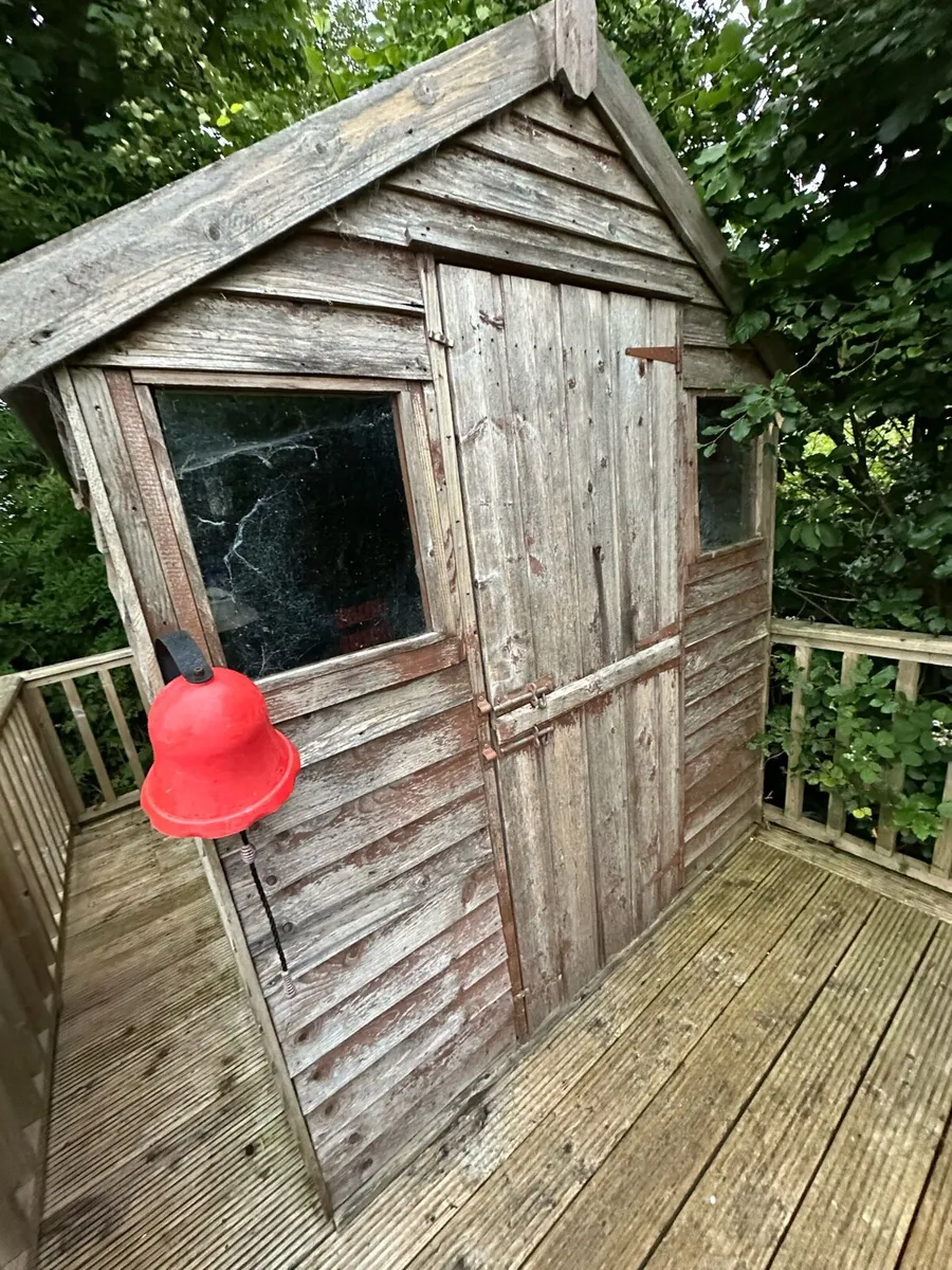 Wooden Shed 6x8ft used - Image 1