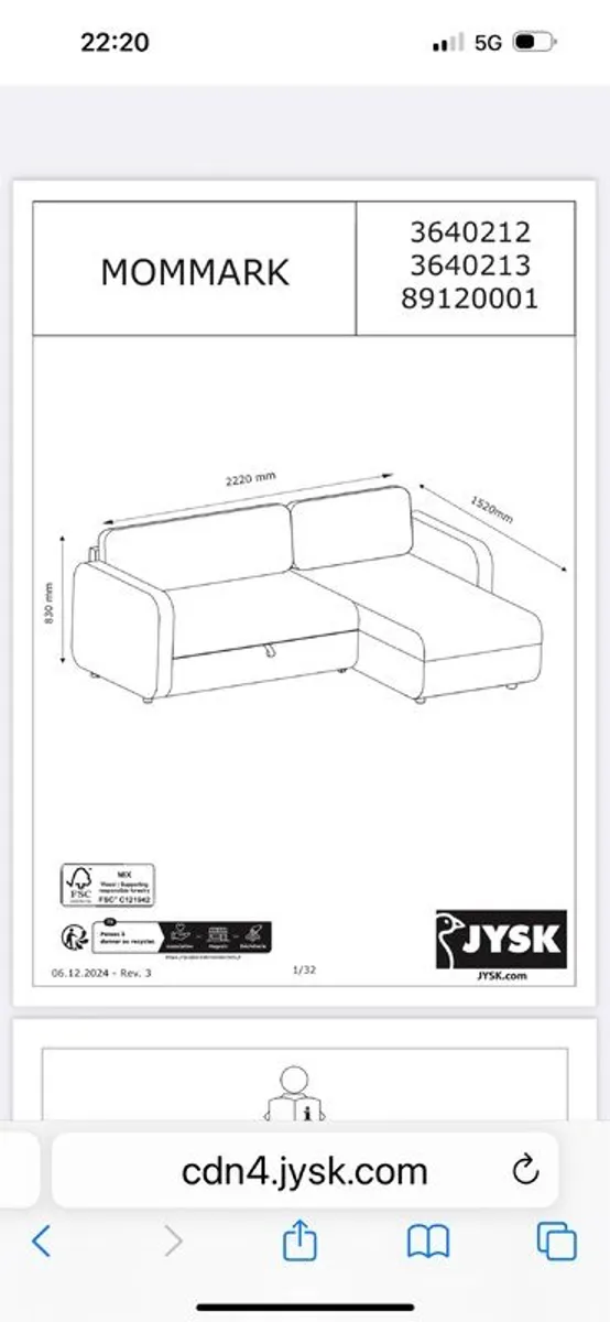 sofa bed - Image 4