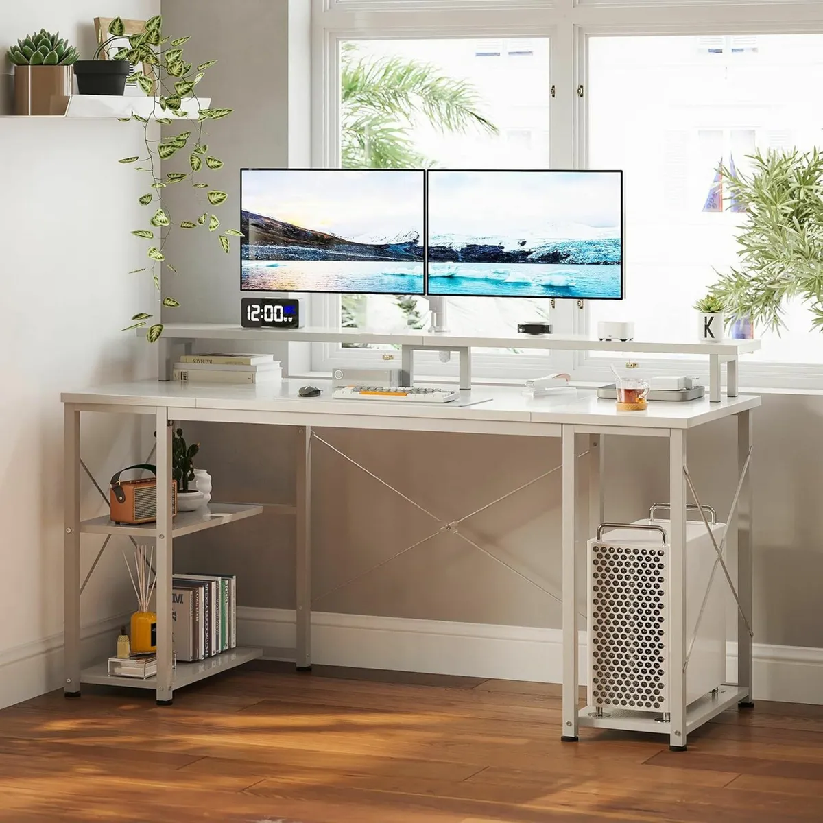 Computer Desk Shelves 120x50 cm Gaming Desk - Image 3