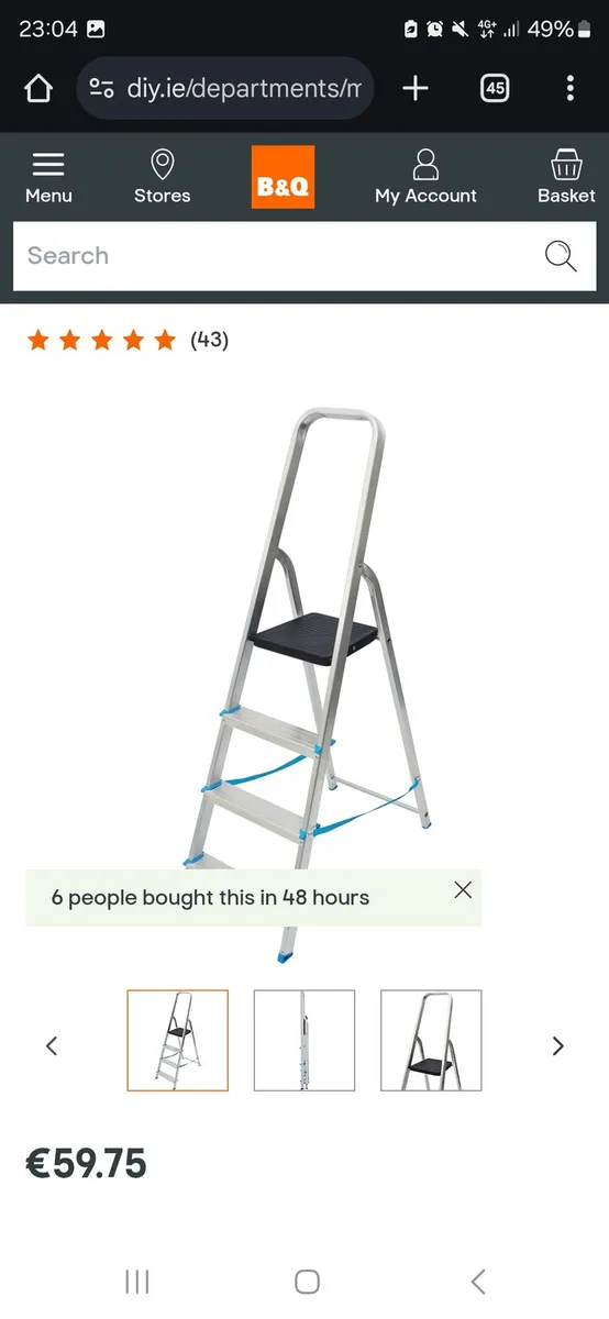 Step ladder (sold as a set) - Image 2