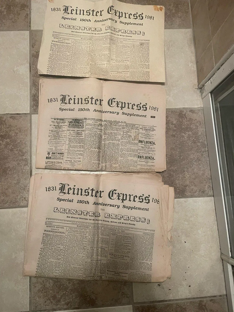 Old Leinster express paper - Image 1