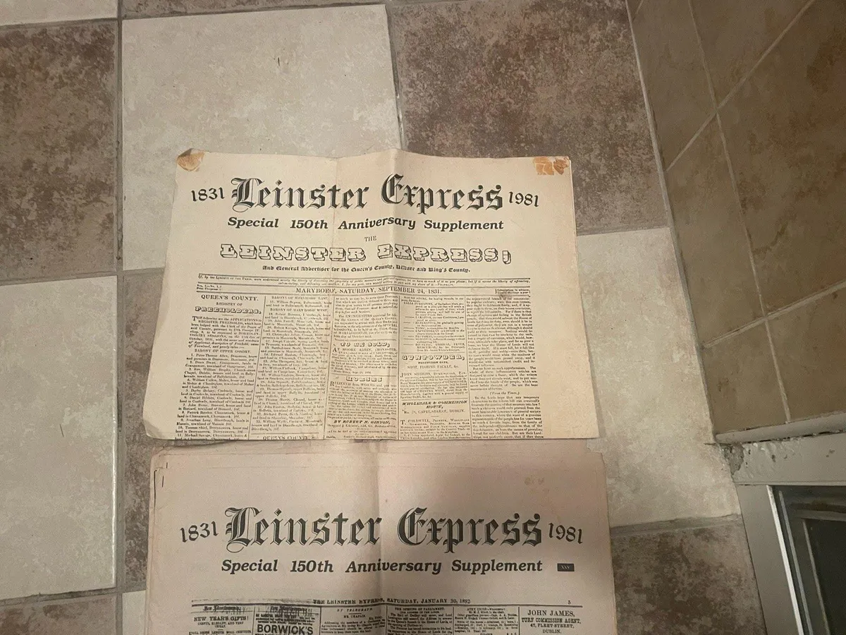 Old Leinster express paper - Image 2