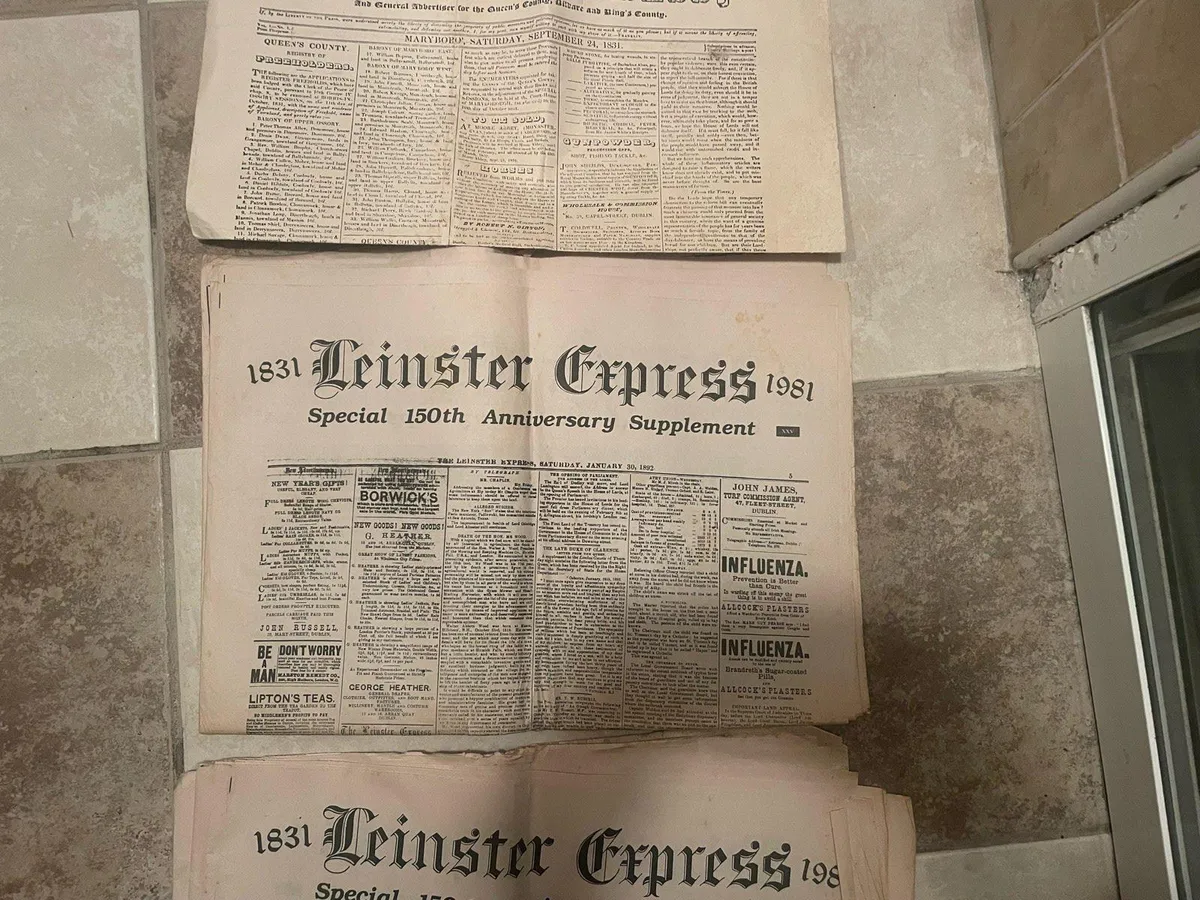Old Leinster express paper - Image 3