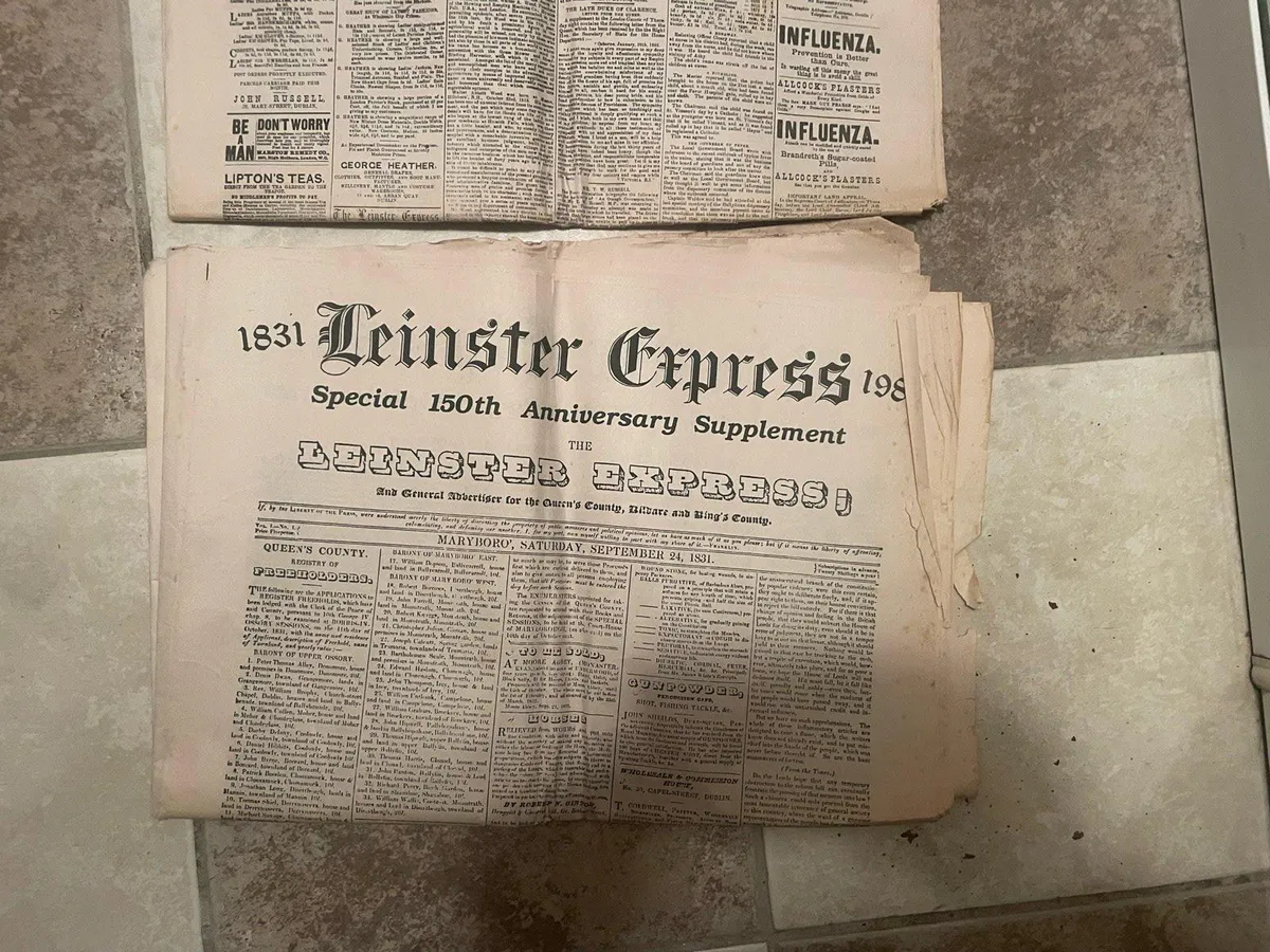 Old Leinster express paper - Image 4