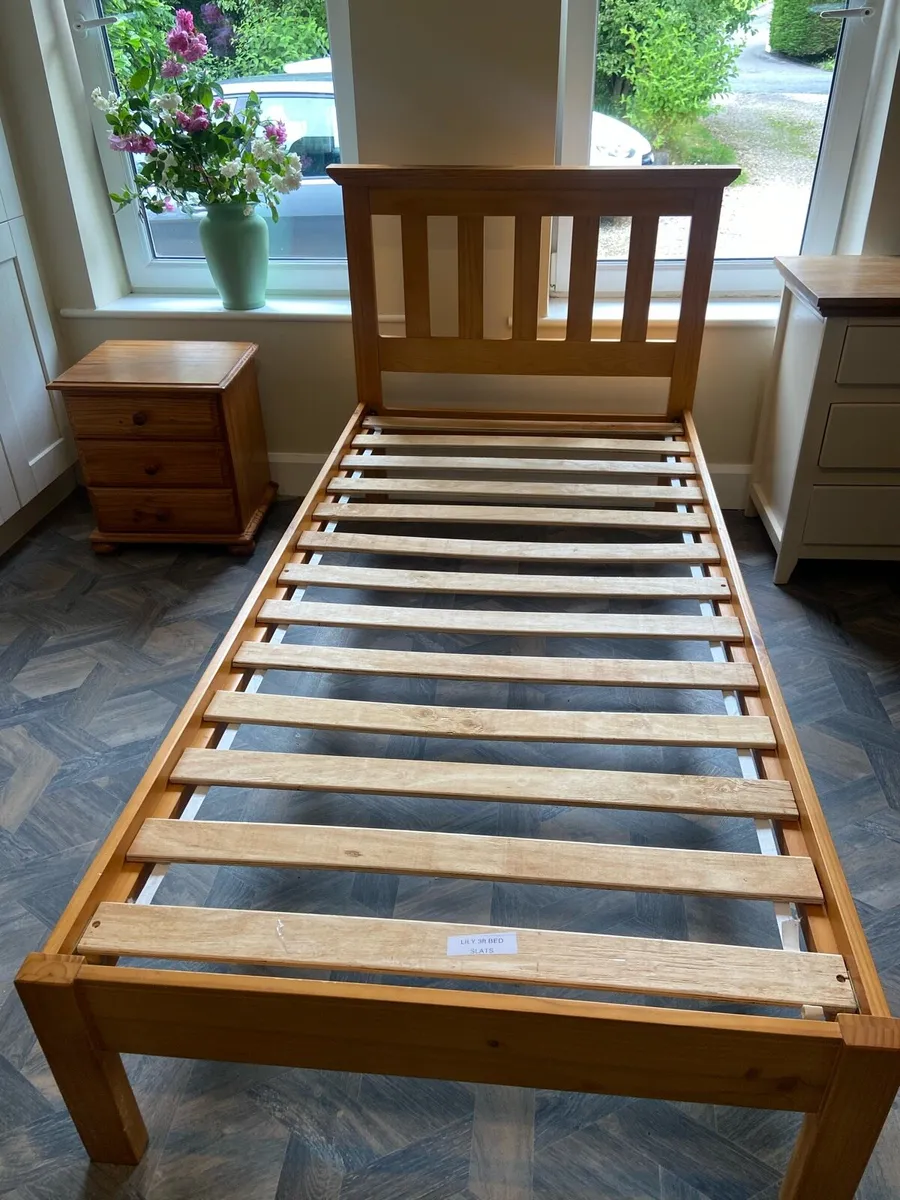 Single Wooden Bed - Image 1