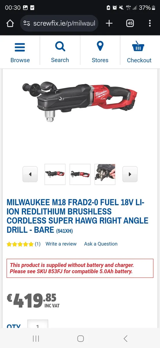 Milwaukee Frad2 Right angle drill - Image 4