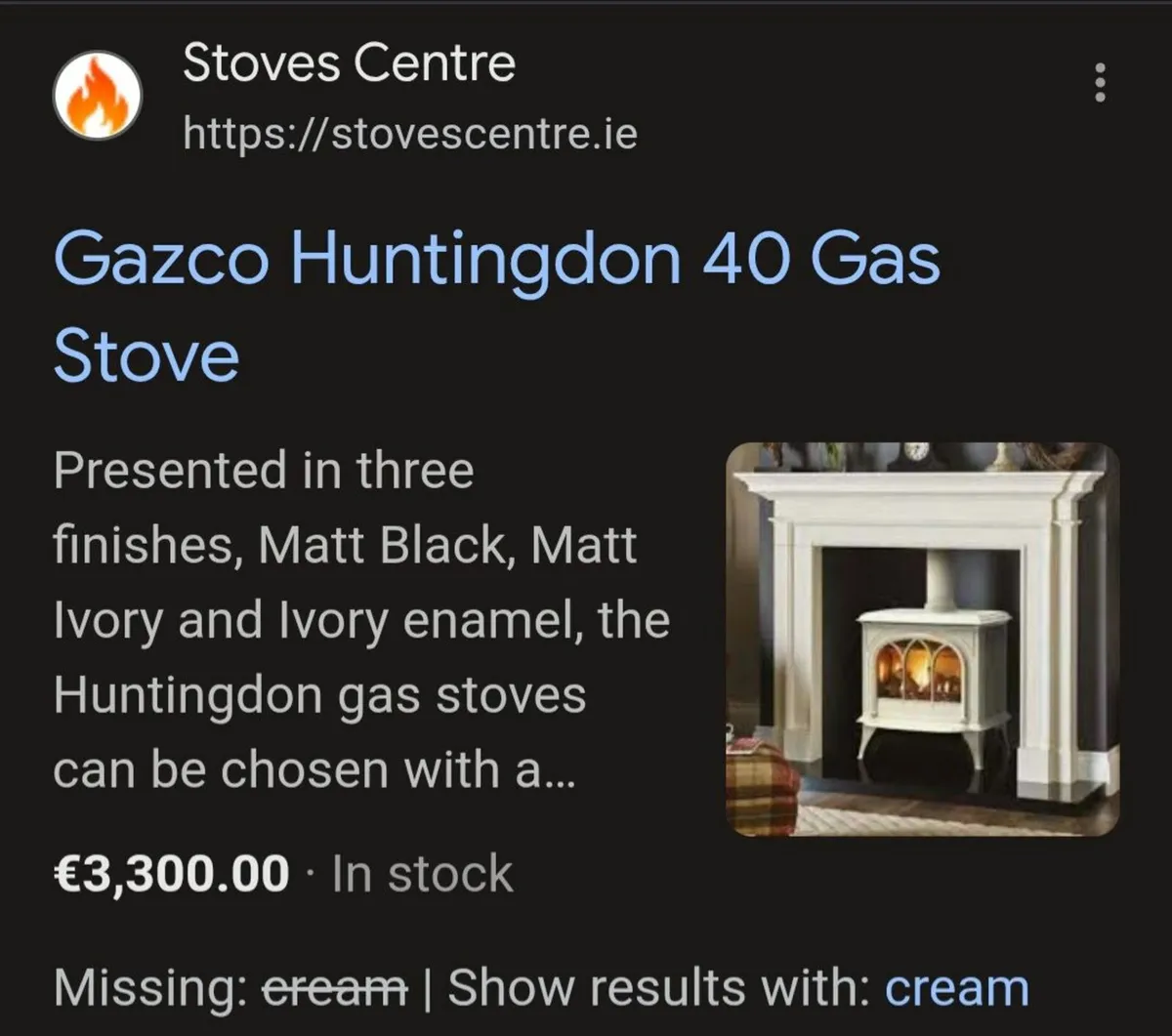 Huntingdon Gas stove Natural or LPG - Image 1