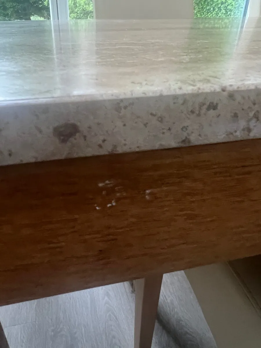Granite Kitchen Table and 6 chairs - Image 2