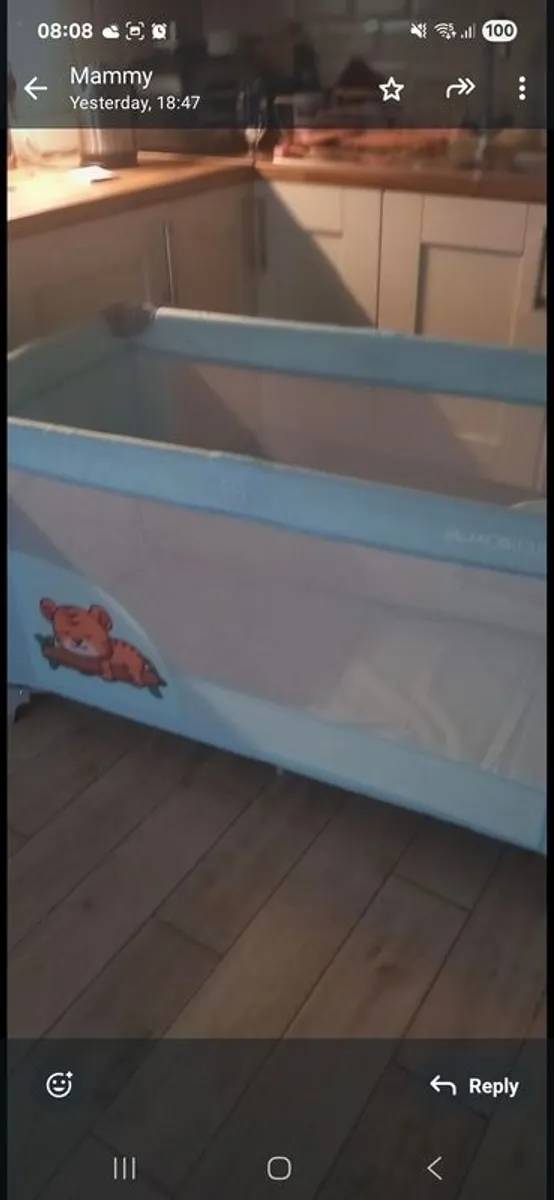 Baby Travel Cot - Image 1
