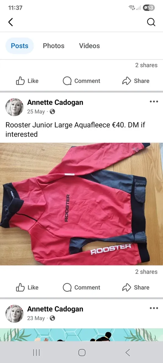 Rooster Junior Aquafleece (Cagoule)