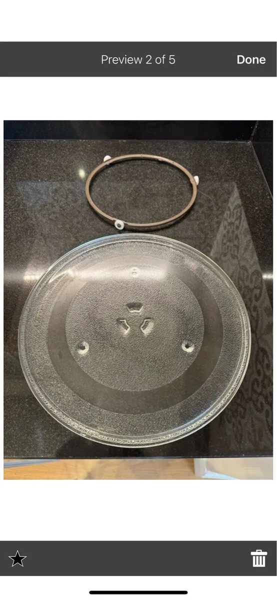 Microwave glass plate. - Image 1