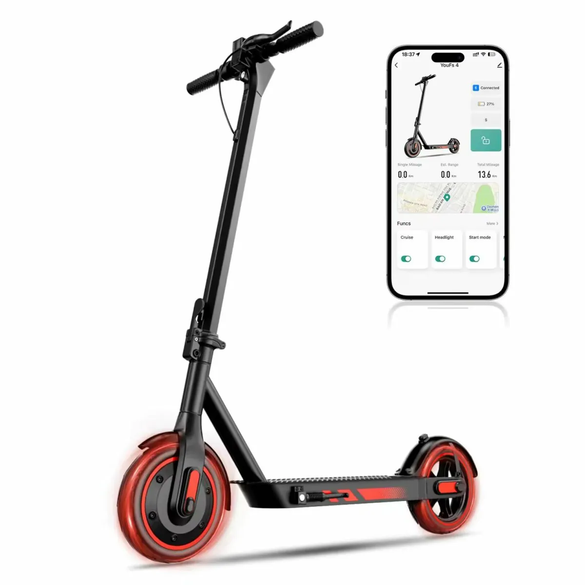 OOK-TEK V10 500W Electric Scooter Dublin - Image 1