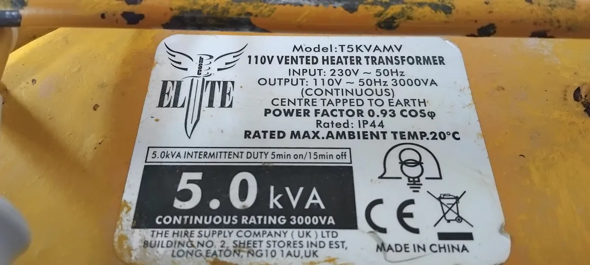 5Kva 32 Amp Site Transformer 110v - Image 4