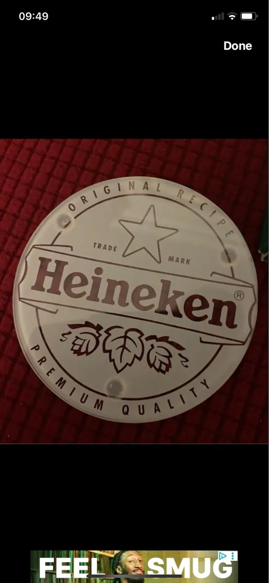 New Heineken Glass Coasters (4) - Image 2