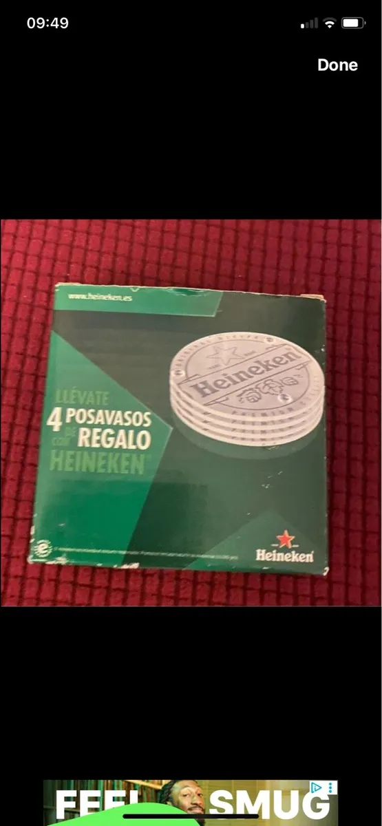 New Heineken Glass Coasters (4) - Image 3