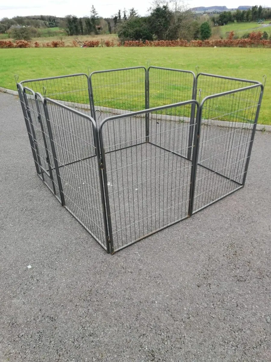 8 Panel Dog enclosure kennel Free Delivery - Image 3