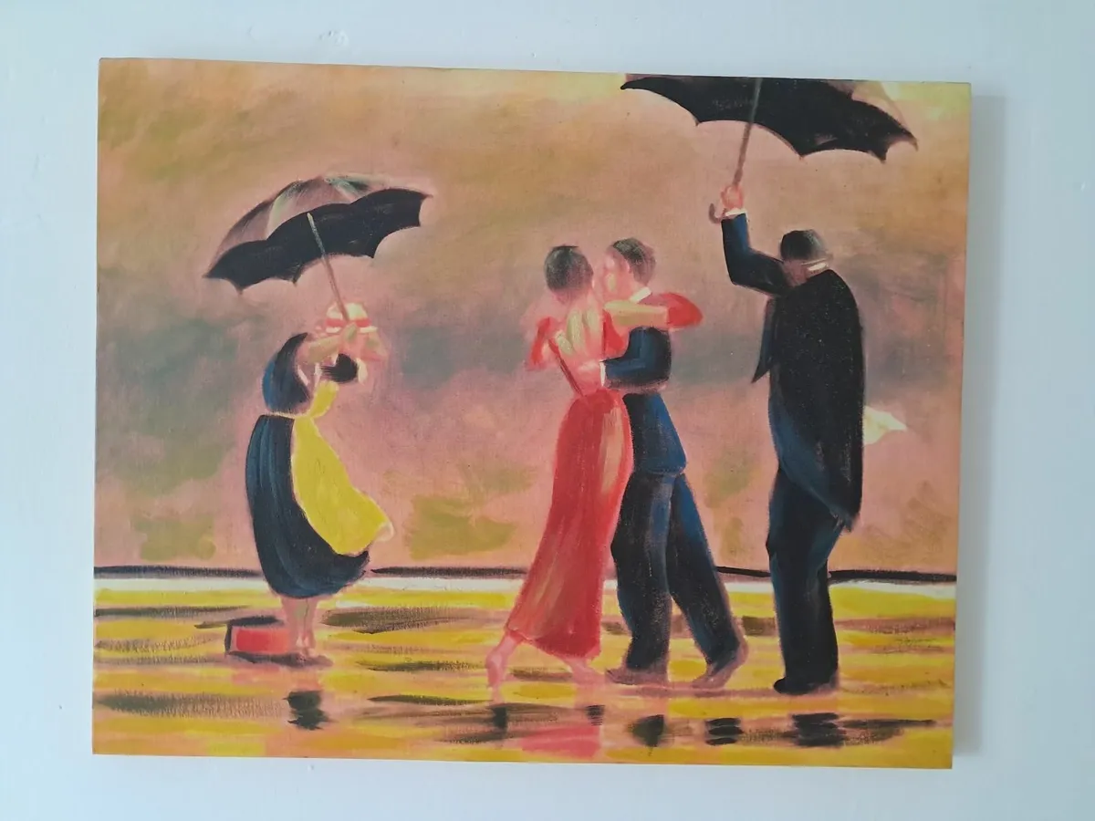 Dancing in the Rain Canvas Painting - Image 1
