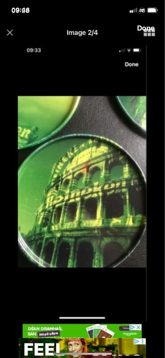 Heineken Metal Coasters (4) - Image 3