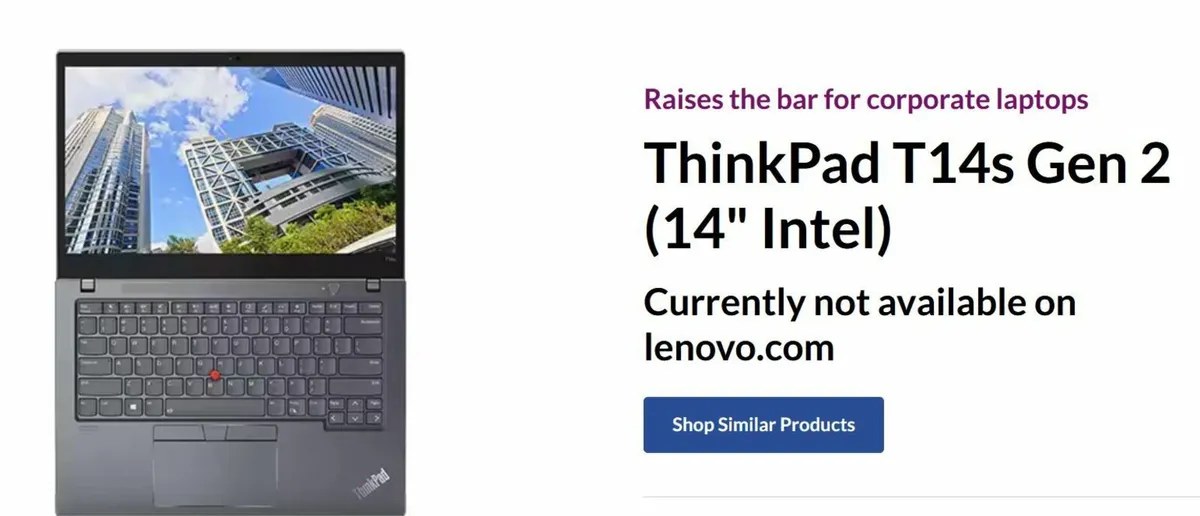 ThinkPad T14s Gen 2 14" Intel - Image 2
