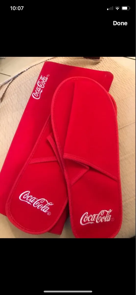 Coca Cola Bedroom Slippers - Image 1