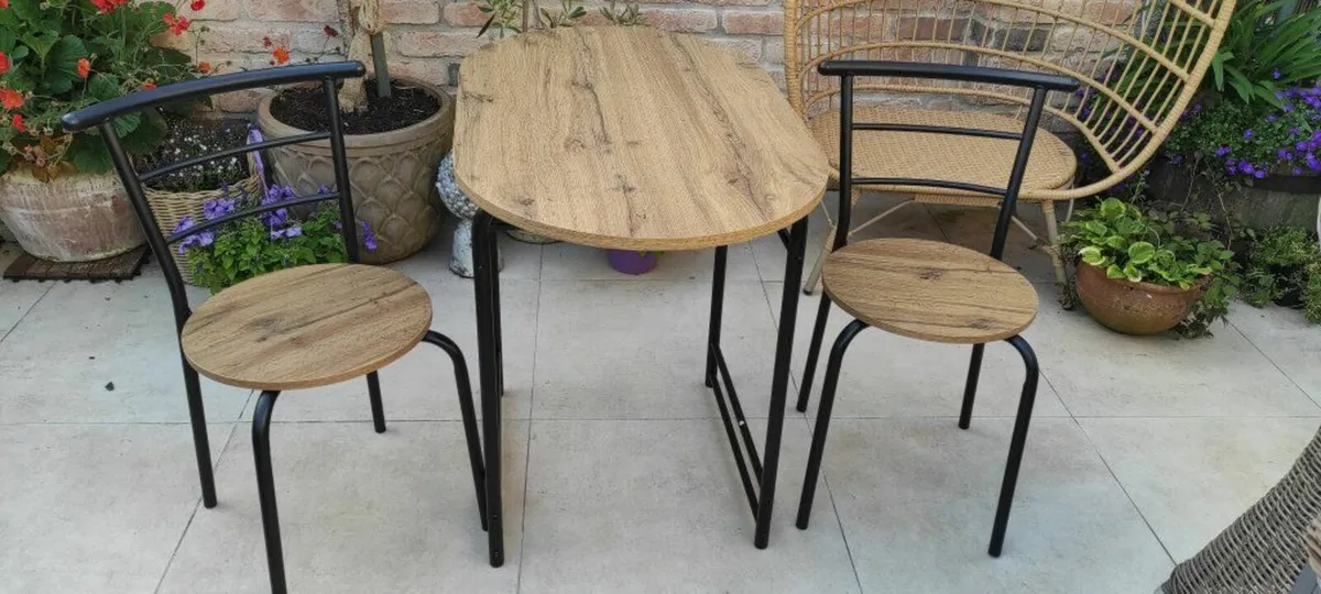 Dining set 4 chairs and table - Jysk - Image 1