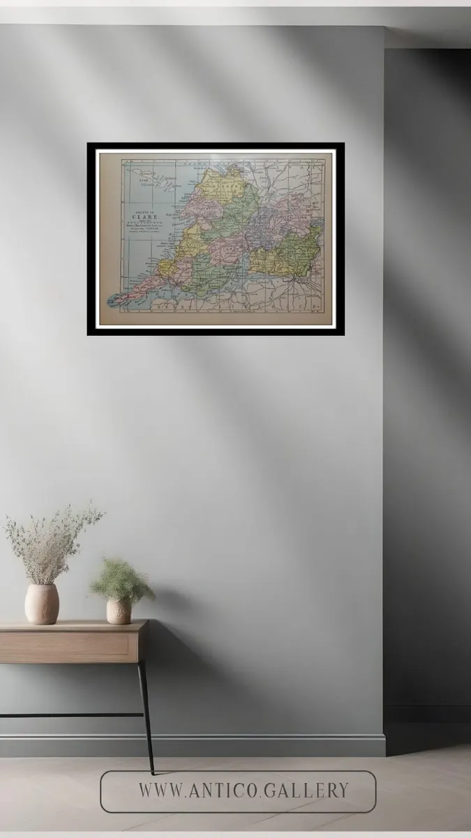 County Clare 1905 Antique Map - Image 3