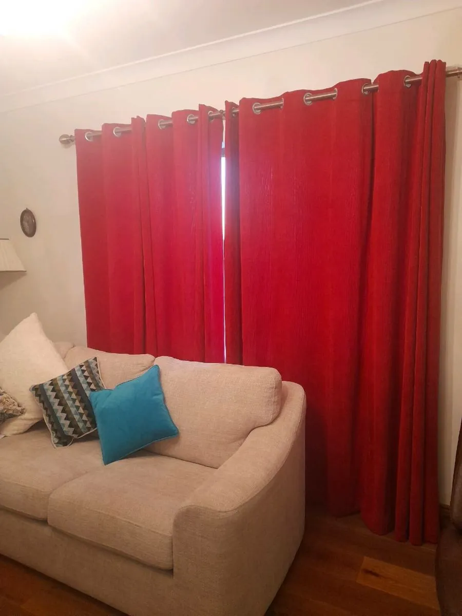 Red cord curtains - Image 4