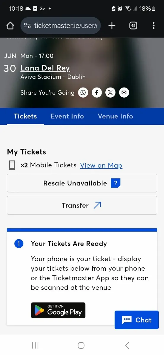 Lana del Rey tickets open to offers