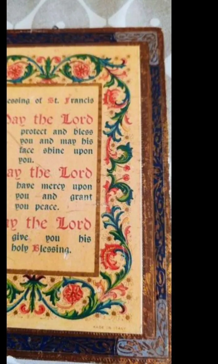 Vintage St. Francis Wall plaque - Image 2